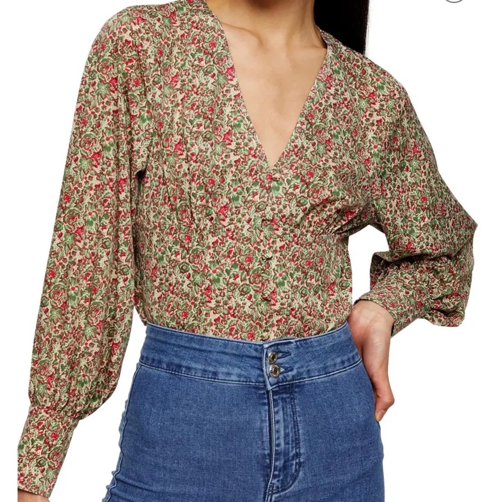TOPSHOP floral blouse